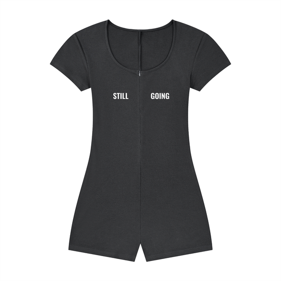 Women's Dual-Function Cape Tie-Waist Romper by ODMPOD