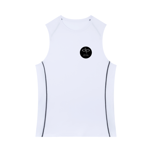 Men's Slim-Fit Topstitch Tank Top by ODMPOD