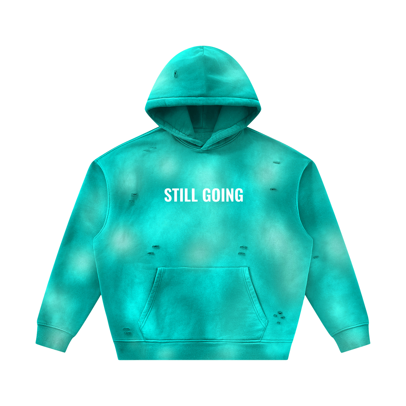 Sunfade Frayed Fleece Hoodie by ODMPOD