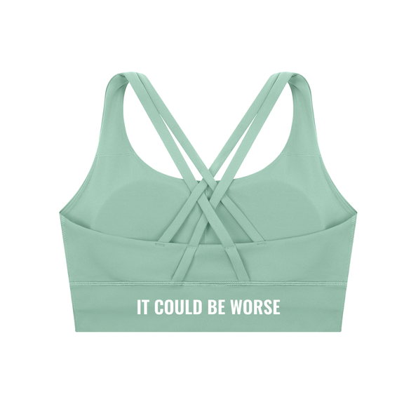 Strappy Criss-Cross Sports Bra by ODMPOD