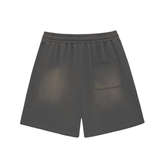 "limited edition" Sun Fade Raw Edge Cotton Shorts by ODMPOD