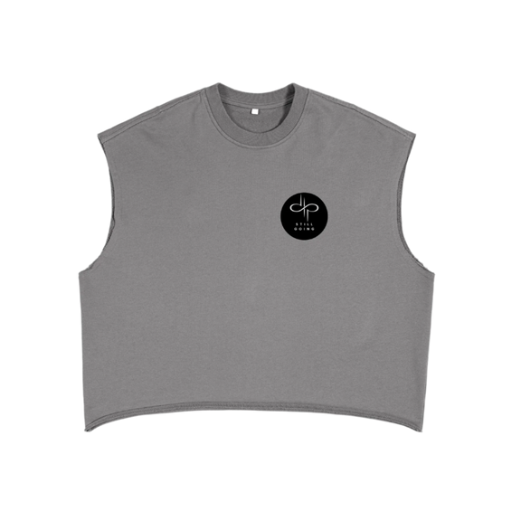 "WORDS HAVE POWER" French Terry Boxy Tank Top by ODMPOD