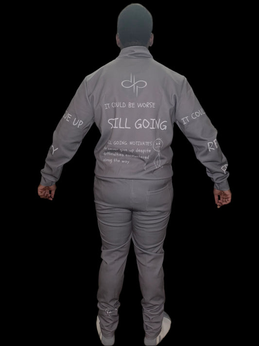 "WORDS HAVE POWER" Tracksuit grey by Subliminator