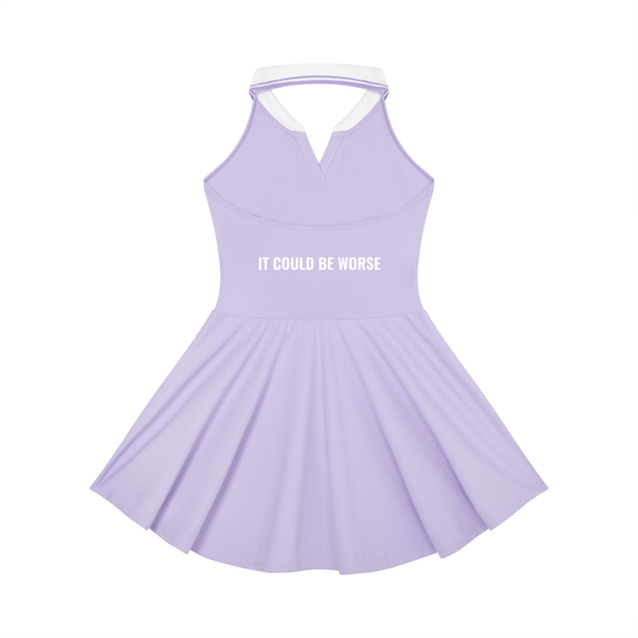 Women's Collared Halter A-Line Tennis Dress by ODMPOD