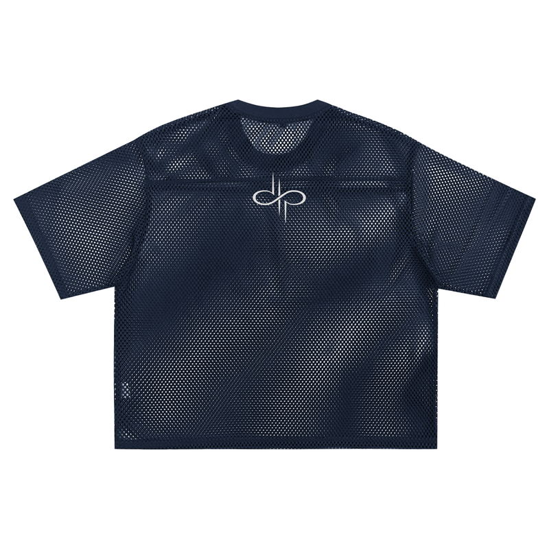 See-through Boxy Net T-shirt by ODMPOD