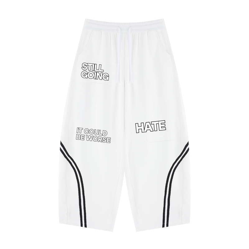 Wide Leg Piping Sweatpants by ODMPOD