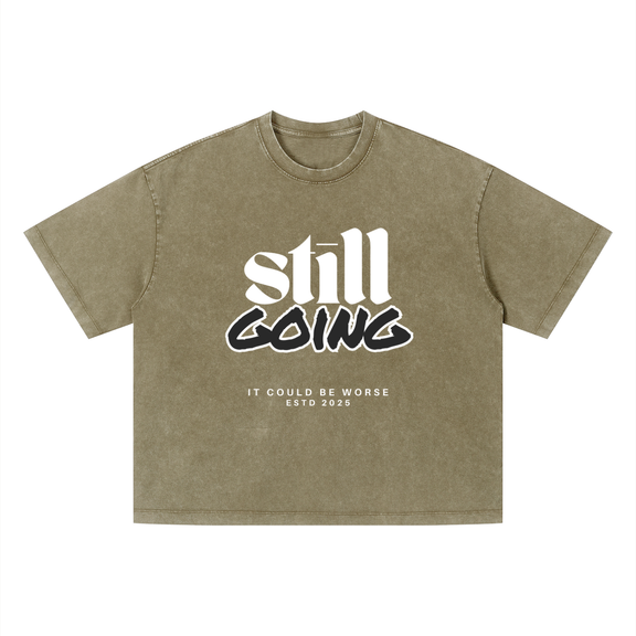 Unisex Vintage Wash Boxy T-Shirt by ODMPOD