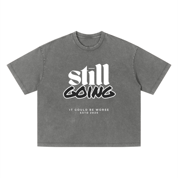 Vintage Wash Boxy T-Shirt by ODMPOD