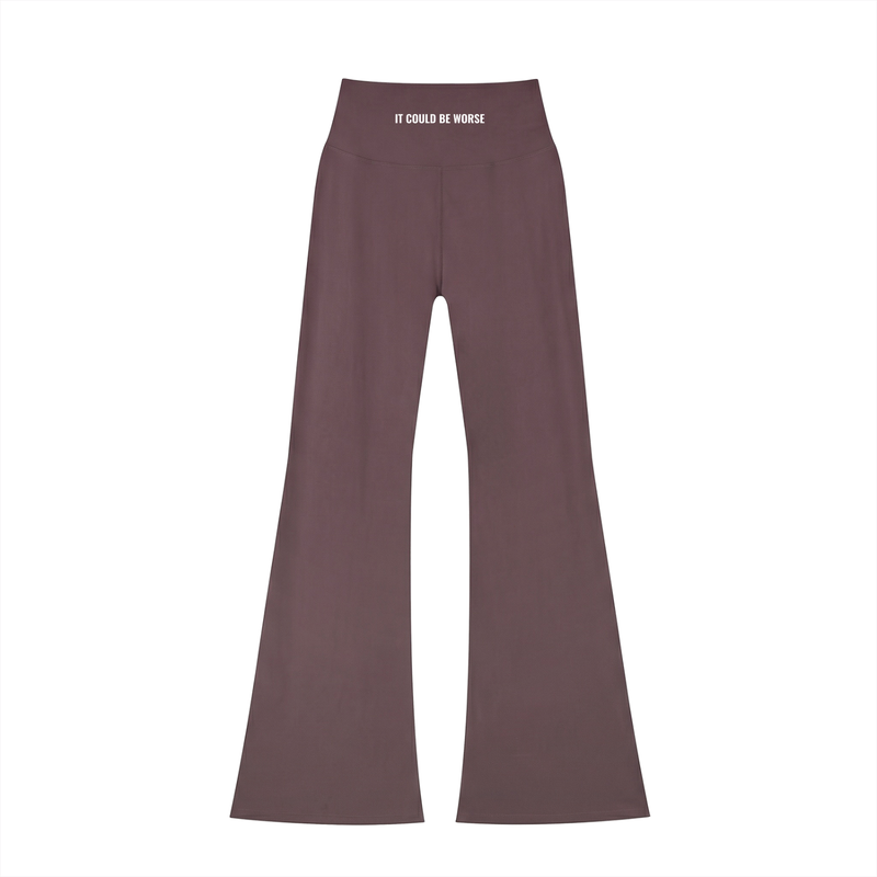 Women's High-Waisted Flare Leggings by ODMPOD