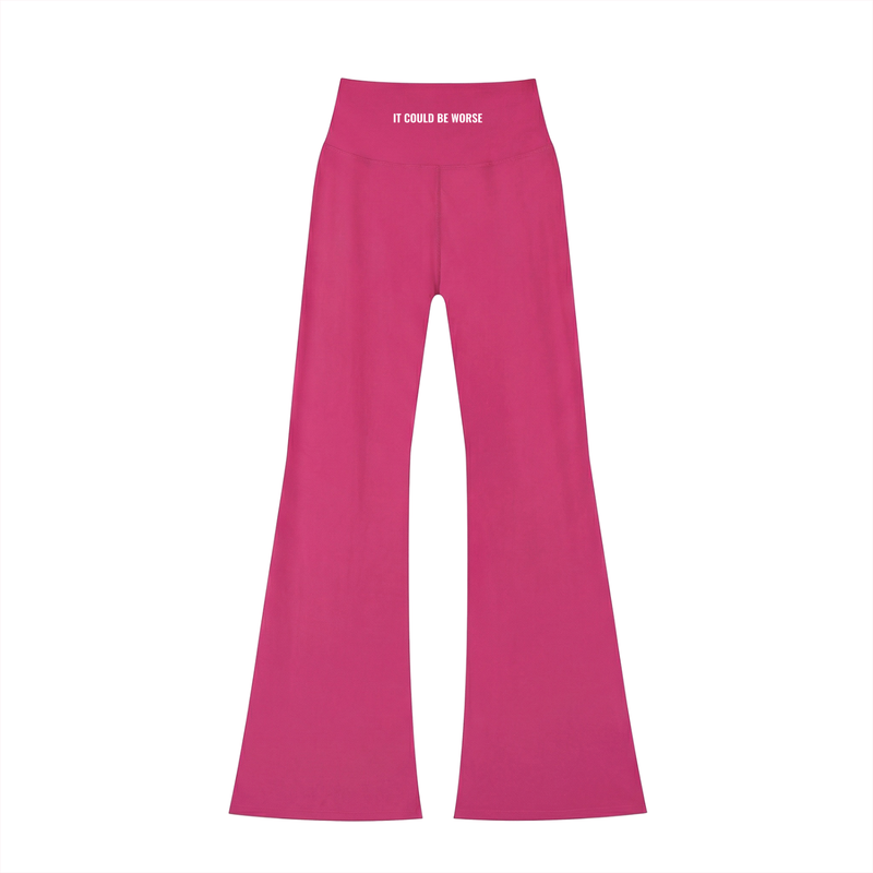 Women's High-Waisted Flare Leggings by ODMPOD