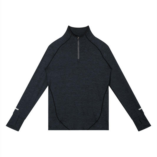 Men's Quarter-Zip Raglan Training T-Shirt by ODMPOD