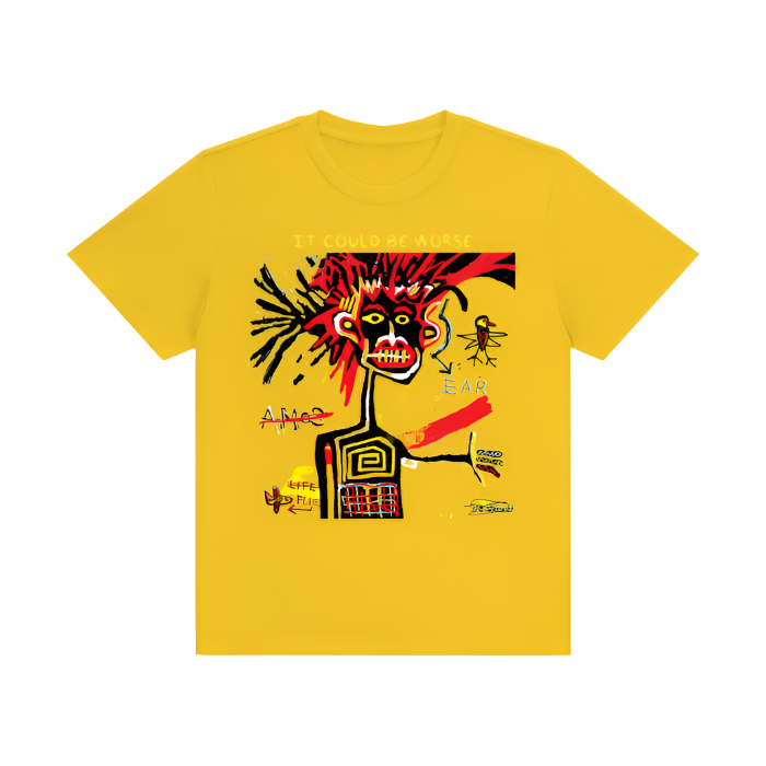 Cotton T-Shirt "CRAZY" by ODMPOD