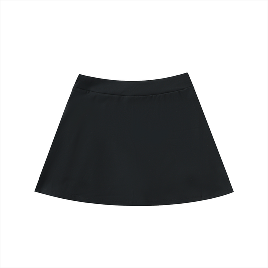 High-Waist Pocketed A-Line Skirt by ODMPOD