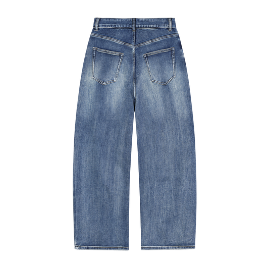 Sun Fade Heavyweight Denim Jeans by ODMPOD
