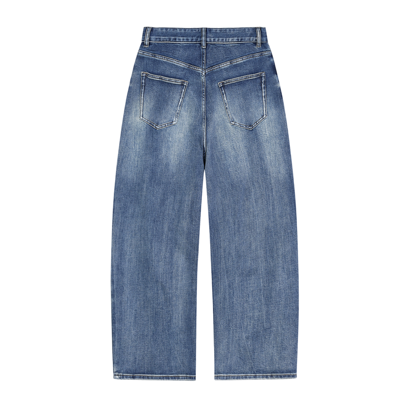 Sun Fade Heavyweight Denim Jeans by ODMPOD