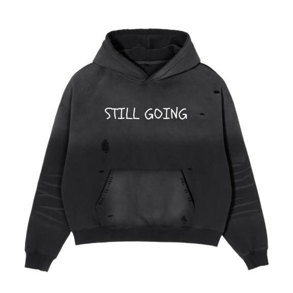 "WORDS HAVE POWER" Sunfade Boxy Hoodie by ODMPOD