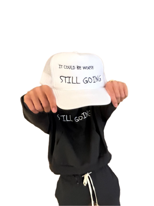"WORDS HAVE POWER" Foam trucker hat by STILL GOING SHOP