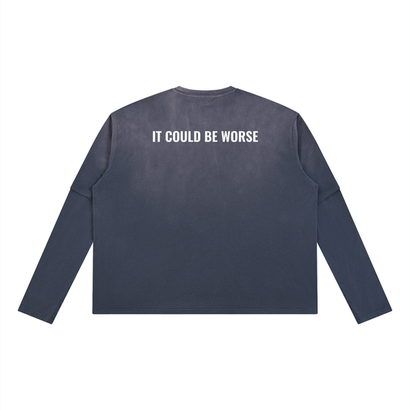 Vintage Wash Layered T-Shirt by ODMPOD