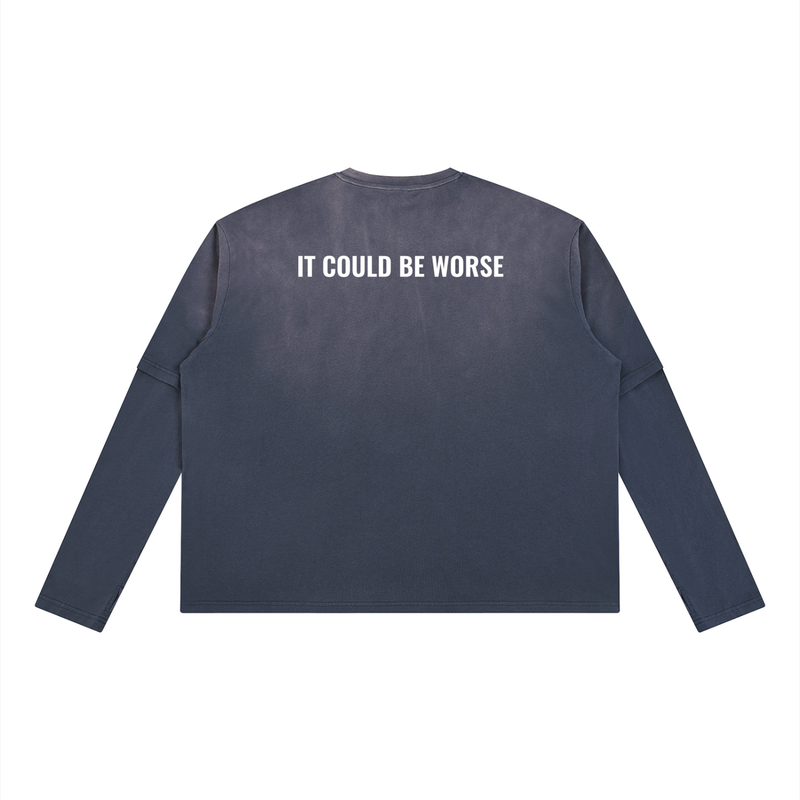 Vintage Wash Layered T-Shirt by ODMPOD