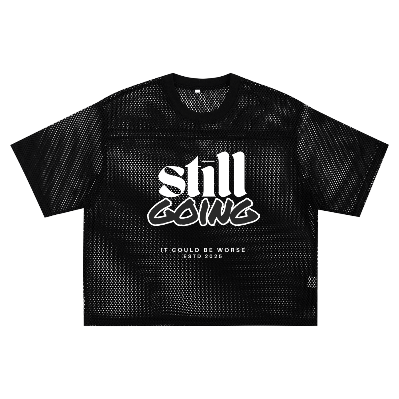 See-through Boxy Net T-shirt