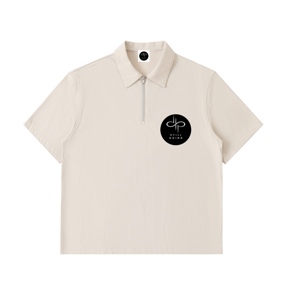 Half-Zip Cotton Polo Shirt by ODMPOD