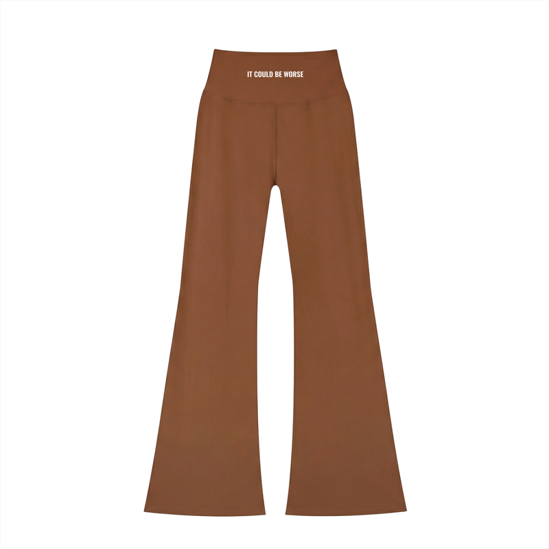 Women's High-Waisted Flare Leggings by ODMPOD