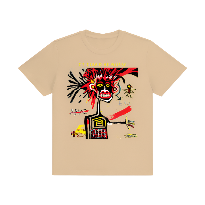 Cotton T-Shirt "CRAZY" by ODMPOD