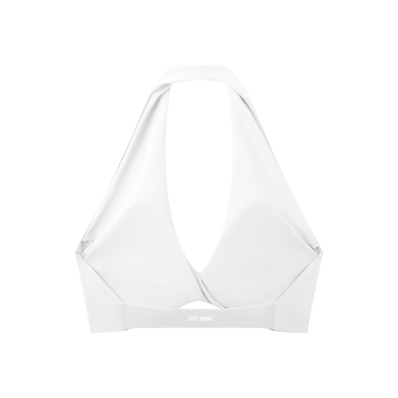 Women's Pleated Halter Sports Bra by ODMPOD