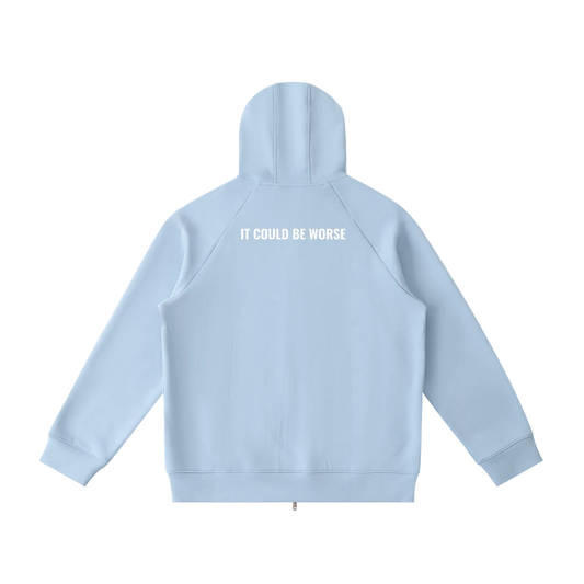 Heavyweight Raglan Sleeve Zip Hoodie by ODMPOD