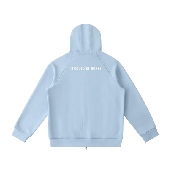 Heavyweight Raglan Sleeve Zip Hoodie by ODMPOD