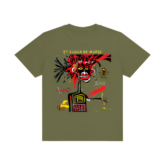Cotton T-Shirt "CRAZY" by ODMPOD