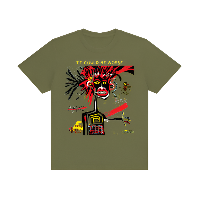 Cotton T-Shirt "CRAZY" by ODMPOD