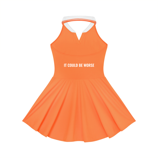 Women's Collared Halter A-Line Tennis Dress by ODMPOD