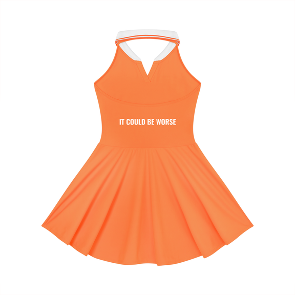 Women's Collared Halter A-Line Tennis Dress by ODMPOD
