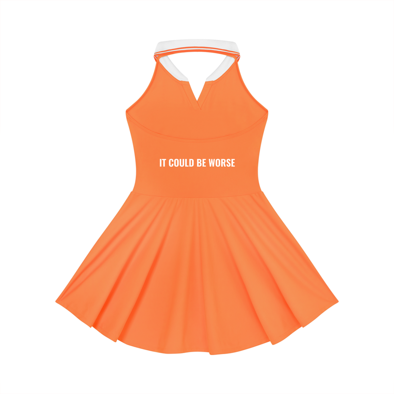 Women's Collared Halter A-Line Tennis Dress by ODMPOD