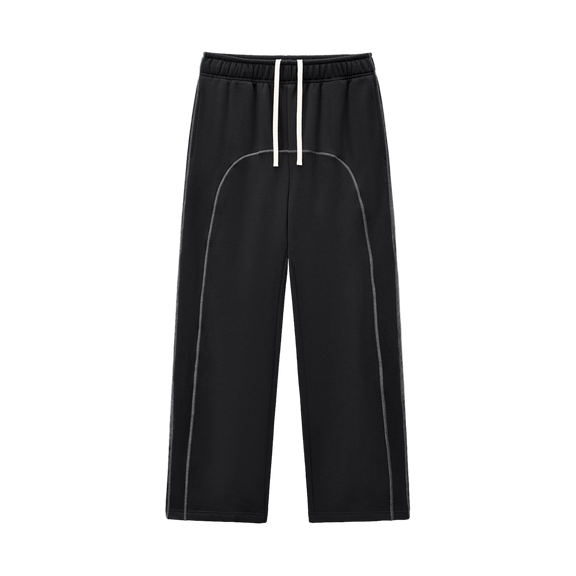 Contrast-Stitched Fleece Sweatpants by ODMPOD