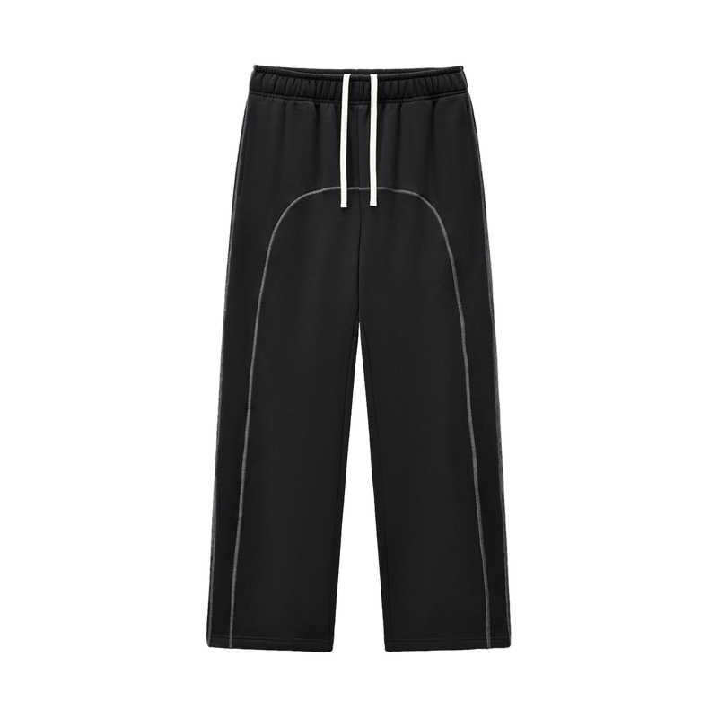 Contrast-Stitched Fleece Sweatpants by ODMPOD