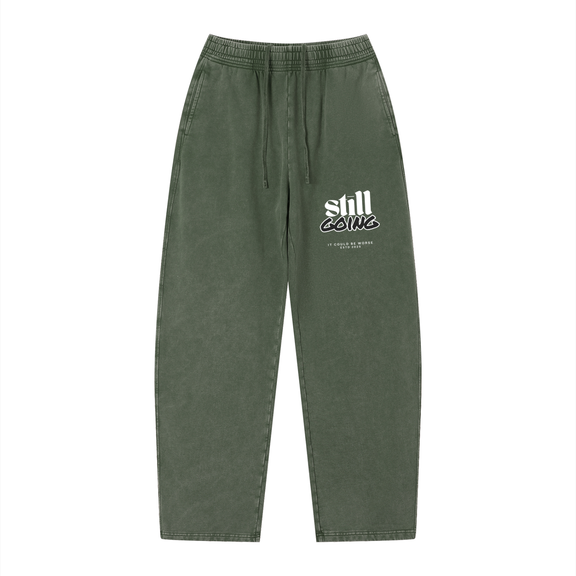 Unisex Vintage Wash Loose Sweatpants by ODMPOD