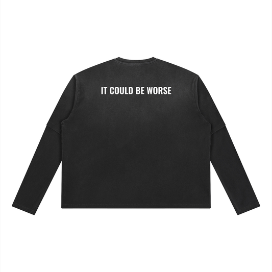 Vintage Wash Layered T-Shirt by ODMPOD