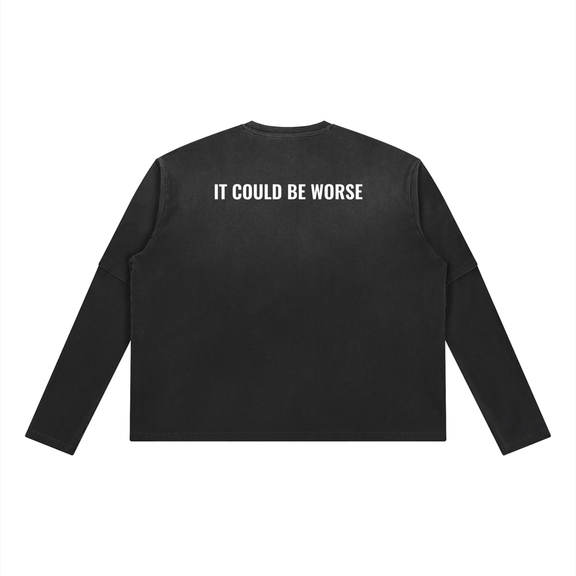 Vintage Wash Layered T-Shirt by ODMPOD