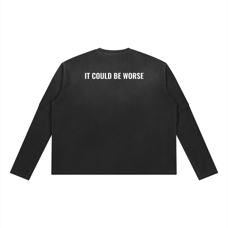 Vintage Wash Layered T-Shirt by ODMPOD