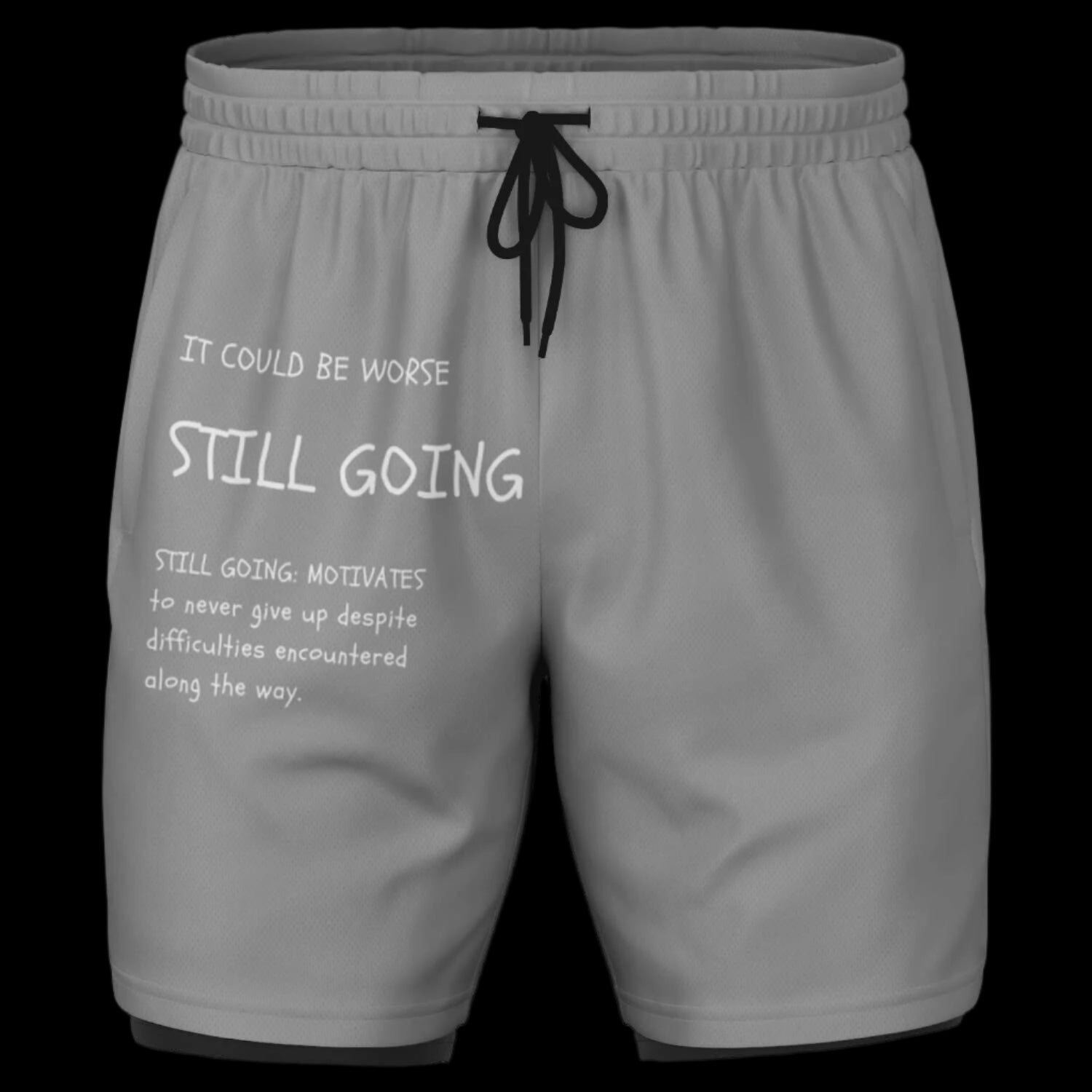 "WORDS HAVE POWER" Men's 2-in-1 Shorts by Subliminator