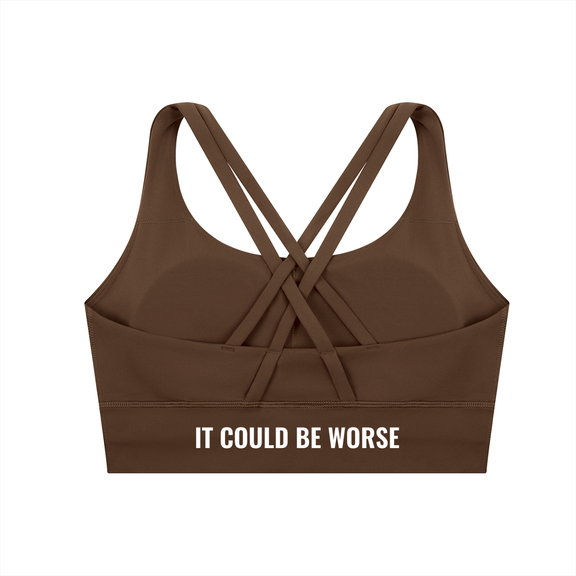 Strappy Criss-Cross Sports Bra by ODMPOD
