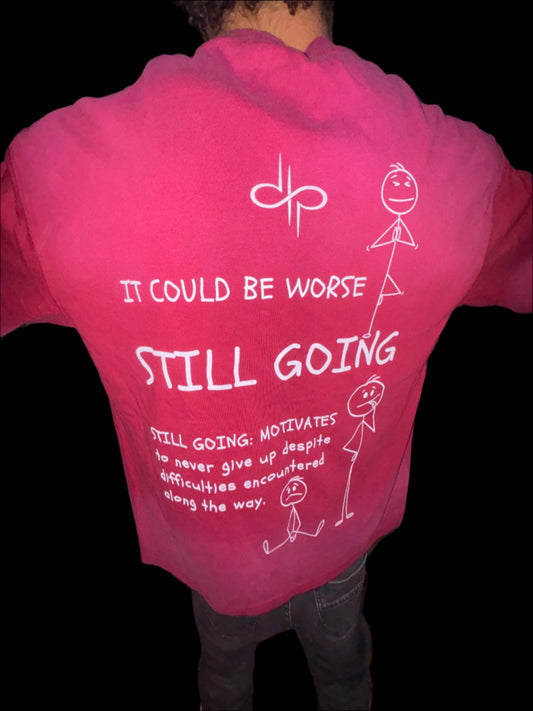 "WORDS HAVE POWER" Boxy Tie-dyed T-shirt