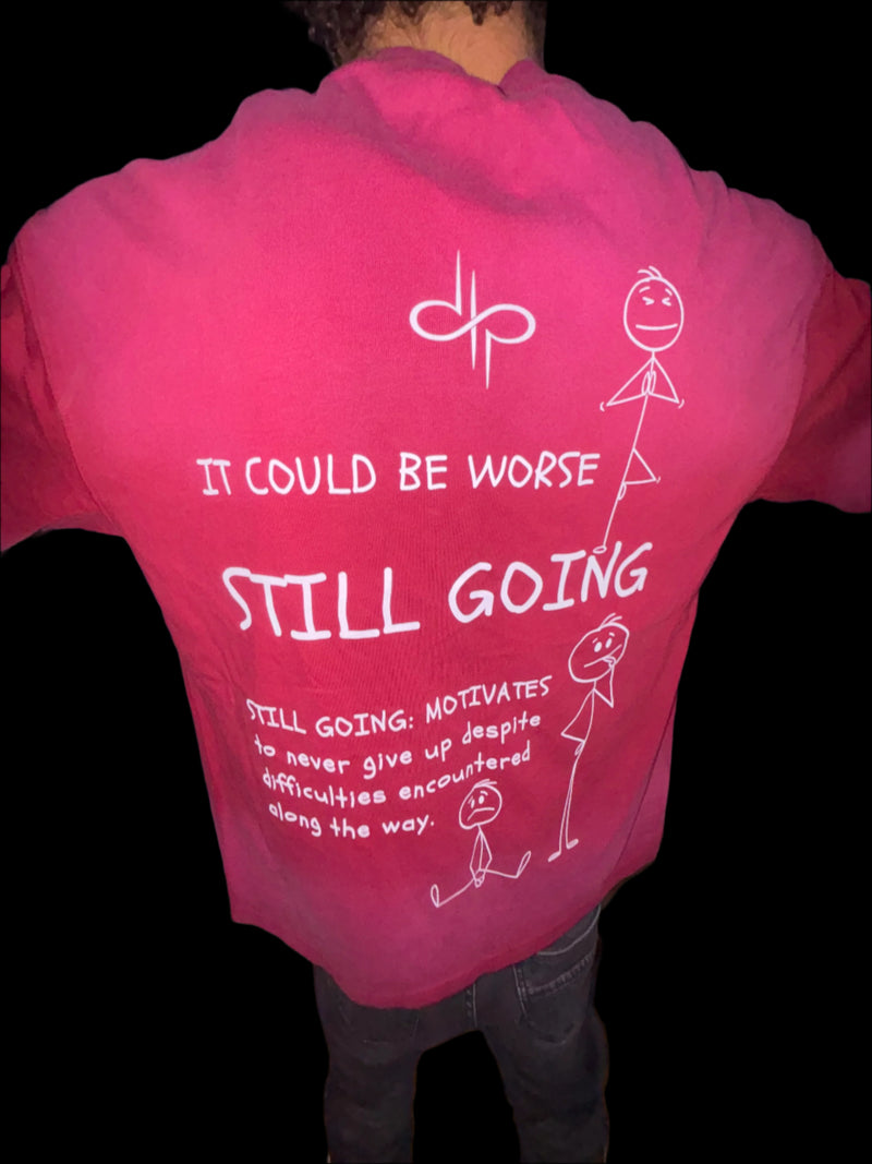 "WORDS HAVE POWER" Boxy Tie-dyed T-shirt