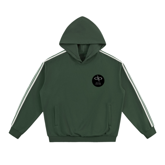 Side Stripe Drop-Shoulder Hoodie by ODMPOD