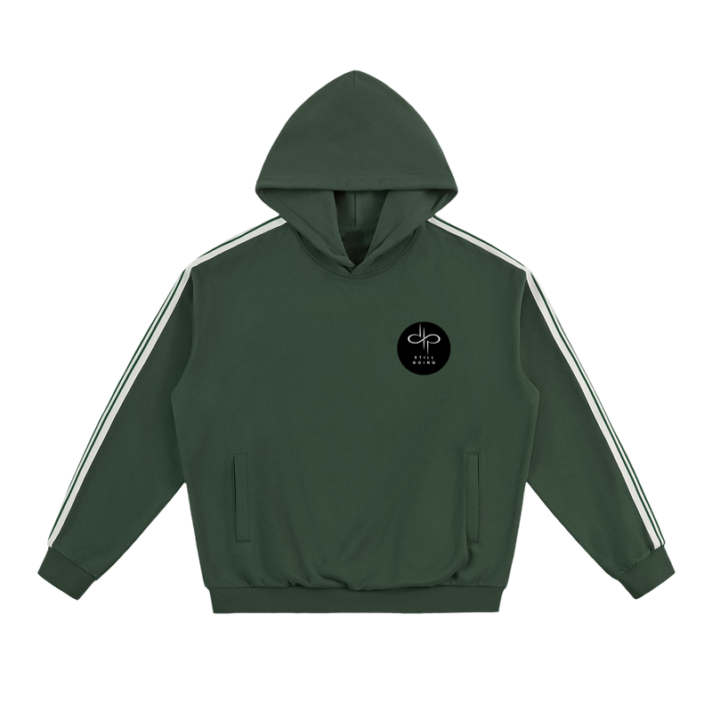 Side Stripe Drop-Shoulder Hoodie by ODMPOD