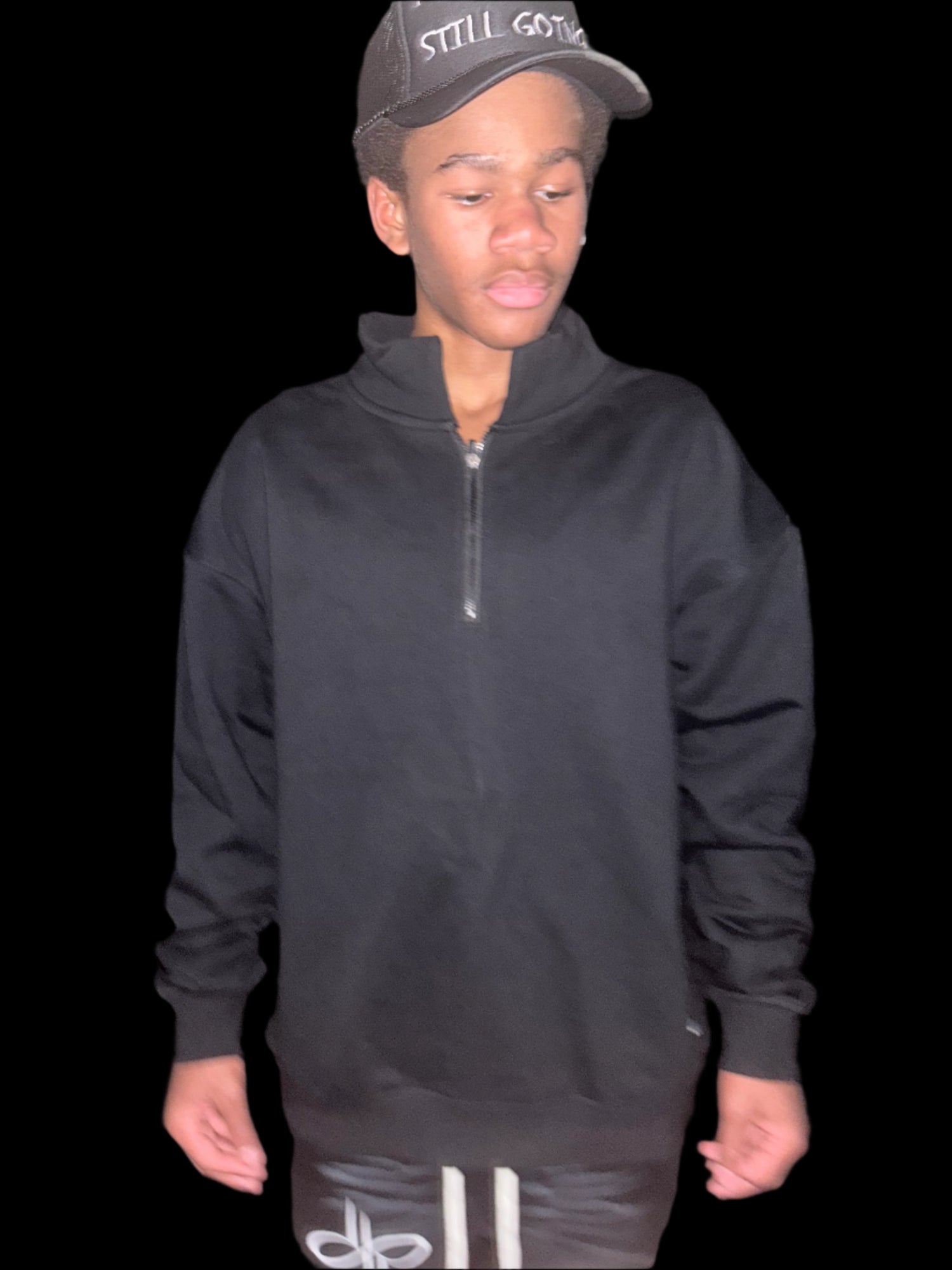 "WORDS HAVE POWER" Half-zip Sweatshirt by PODpartner