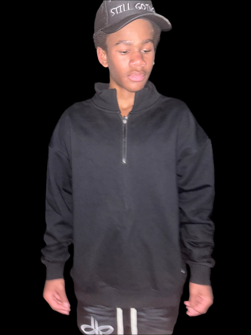 "WORDS HAVE POWER" Half-zip Sweatshirt by PODpartner