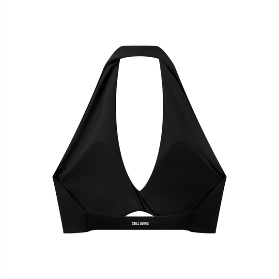 Women's Pleated Halter Sports Bra by ODMPOD